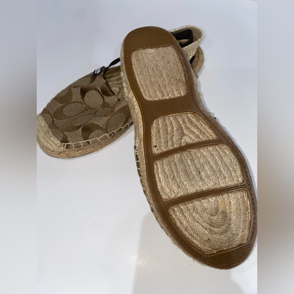 Coach Brown Espadrille Flats - Picture 5 of 7
